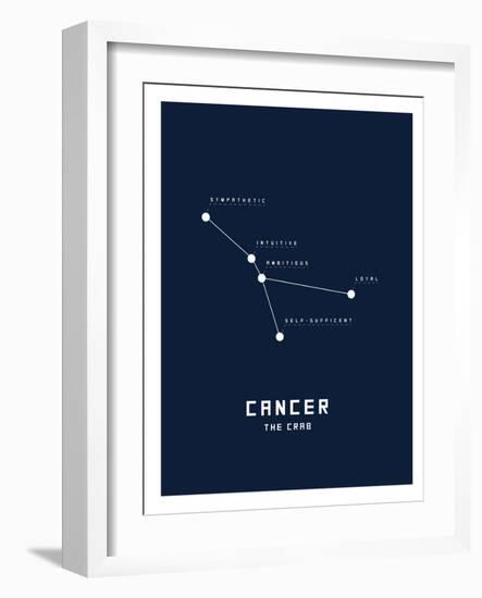 Astrology Chart Cancer-null-Framed Premium Giclee Print