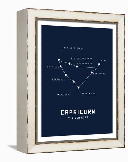 Astrology Chart Capricorn-null-Framed Stretched Canvas