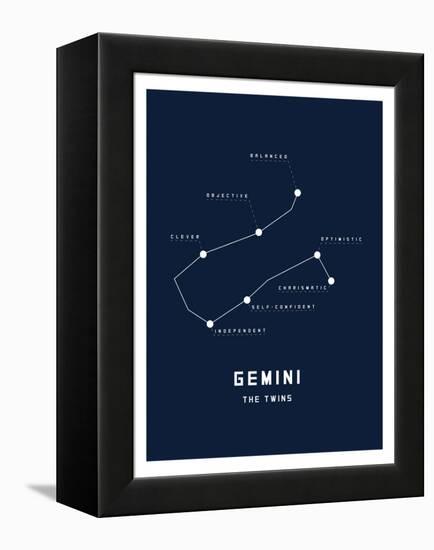 Astrology Chart Gemini-null-Framed Stretched Canvas