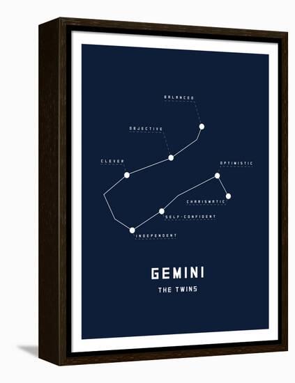 Astrology Chart Gemini-null-Framed Stretched Canvas