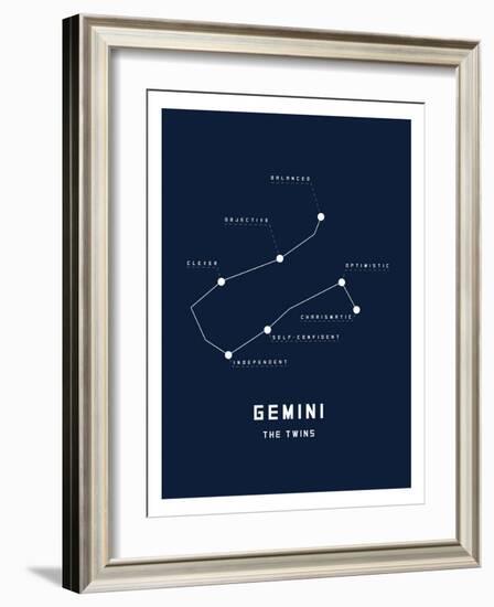 Astrology Chart Gemini-null-Framed Art Print