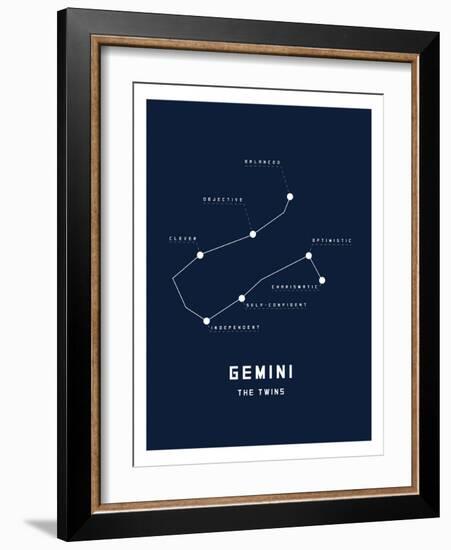Astrology Chart Gemini-null-Framed Premium Giclee Print