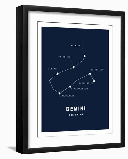 Astrology Chart Gemini-null-Framed Premium Giclee Print