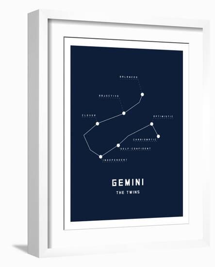 Astrology Chart Gemini-null-Framed Premium Giclee Print