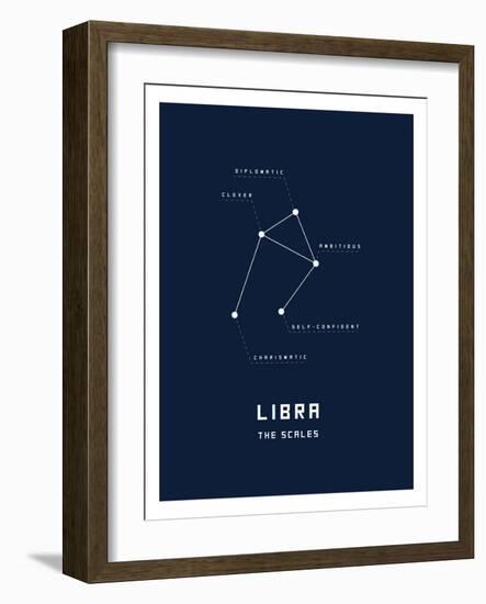 Astrology Chart Libra-null-Framed Premium Giclee Print