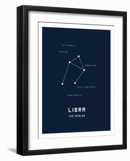 Astrology Chart Libra-null-Framed Premium Giclee Print