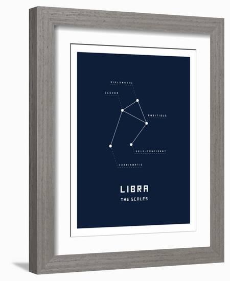 Astrology Chart Libra-null-Framed Art Print