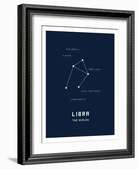 Astrology Chart Libra-null-Framed Art Print