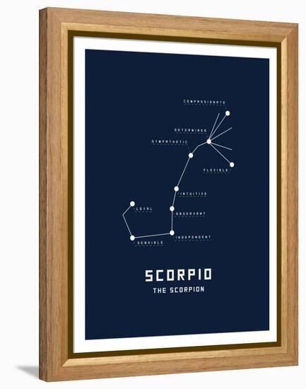 Astrology Chart Scorpio-null-Framed Stretched Canvas