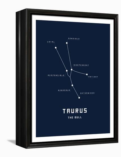 Astrology Chart Taurus-null-Framed Stretched Canvas