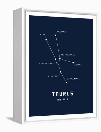 Astrology Chart Taurus-null-Framed Stretched Canvas