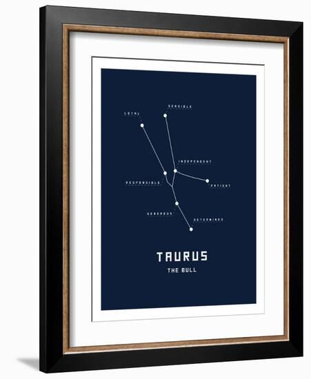 Astrology Chart Taurus-null-Framed Premium Giclee Print