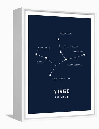 Astrology Chart Virgo-null-Framed Stretched Canvas