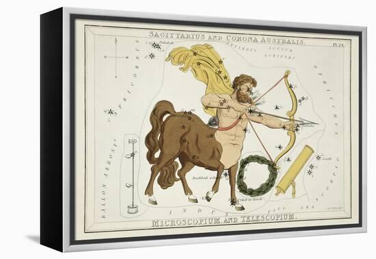 Astrology - Sagittarius-Sidney Hall-Framed Stretched Canvas