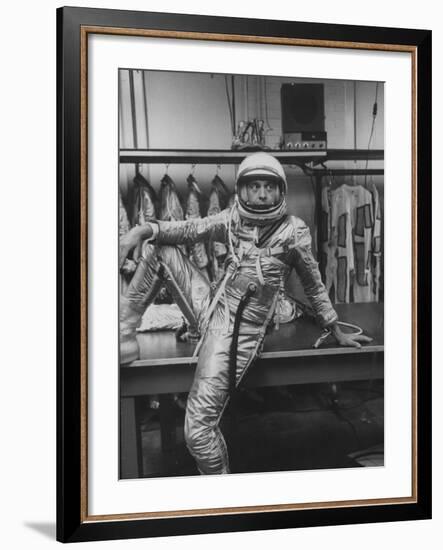 Astronaut Alan B. Shepard in Space Clothing-Ralph Morse-Framed Premium Photographic Print