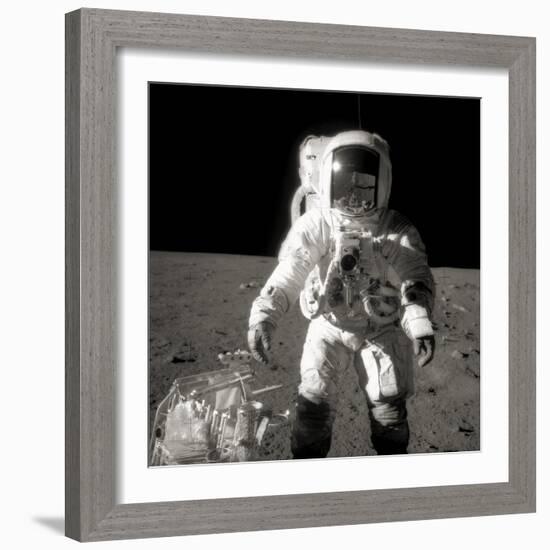 Astronaut Alan Bean on the Moon-null-Framed Photographic Print