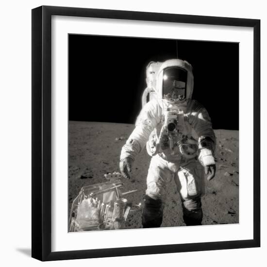 Astronaut Alan Bean on the Moon-null-Framed Photographic Print