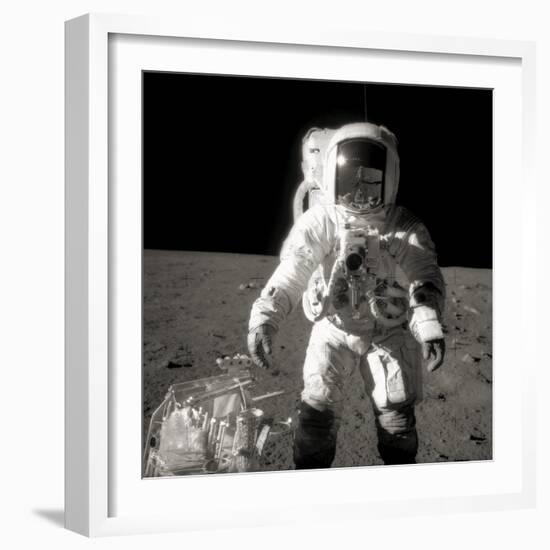 Astronaut Alan Bean on the Moon-null-Framed Photographic Print