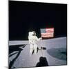Astronaut Alan Shepard Planting American Flag on the Moon's Surface During Apollo 14 Mission-null-Mounted Photographic Print
