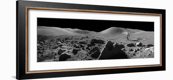 Astronaut And Lunar Rover, Apollo 17-null-Framed Photographic Print