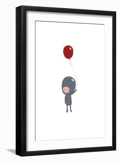 Astronaut Balloon-Leah Straatsma-Framed Art Print