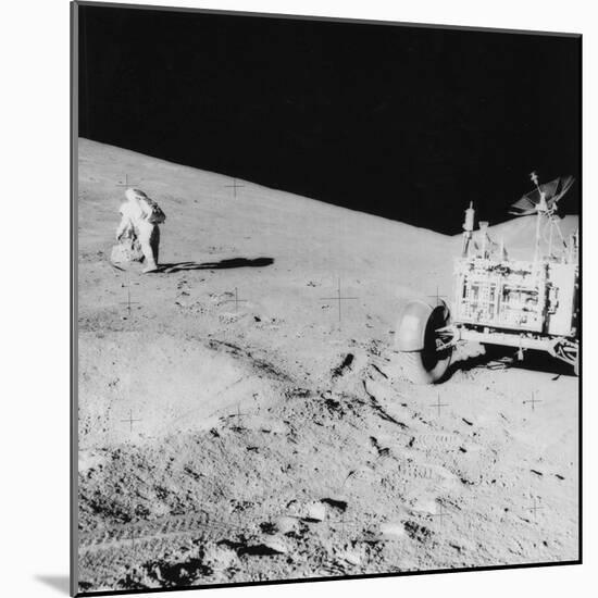 Astronaut David Scott (B193) on the Slope of Hadley Delta During Apollo 15, 1971-null-Mounted Photographic Print