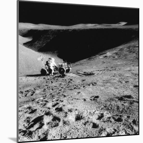 Astronaut David Scott (B193) on the Slope of Hadley Delta During Apollo 15, 1971-null-Mounted Photographic Print