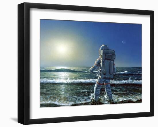 Astronaut Exploring An Alien Planet-Chris Butler-Framed Photographic Print