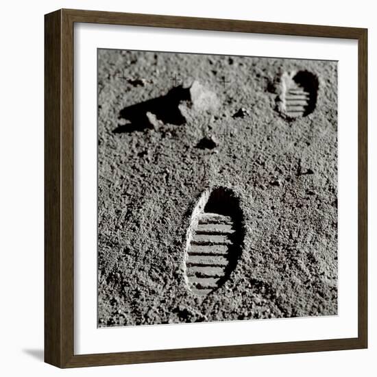 Astronaut Footprints on the Moon-Detlev Van Ravenswaay-Framed Photographic Print