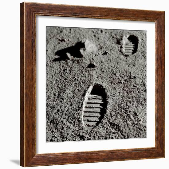 Astronaut Footprints on the Moon-Detlev Van Ravenswaay-Framed Photographic Print