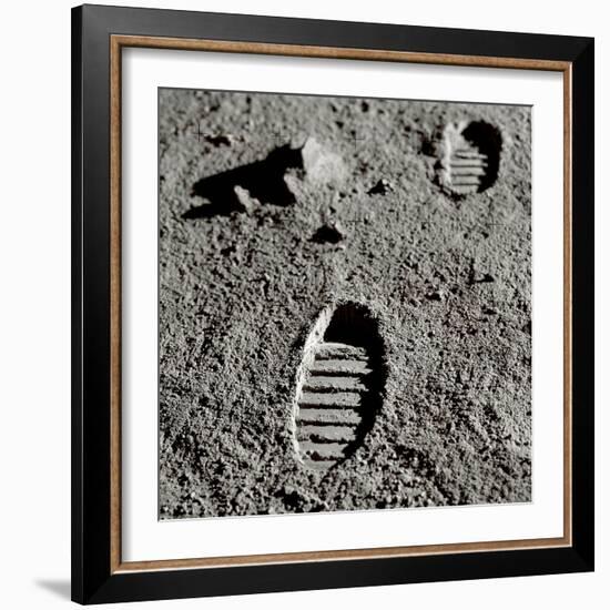 Astronaut Footprints on the Moon-Detlev Van Ravenswaay-Framed Photographic Print