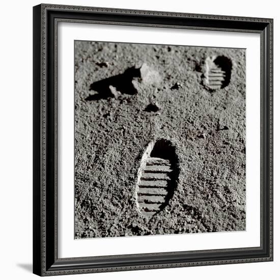 Astronaut Footprints on the Moon-Detlev Van Ravenswaay-Framed Photographic Print