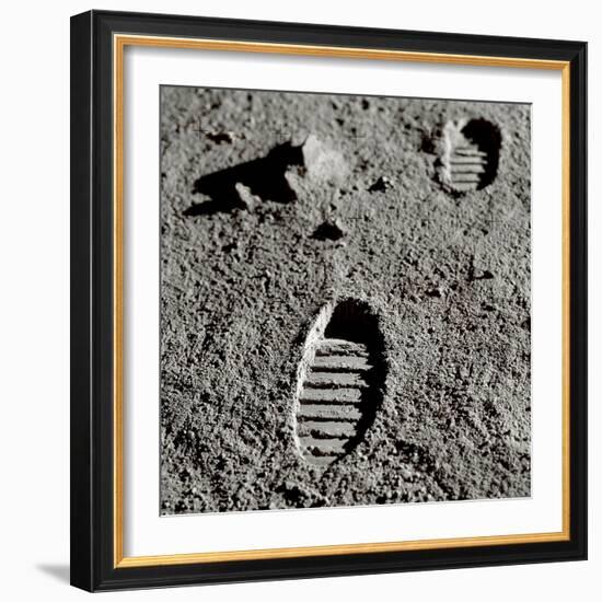 Astronaut Footprints on the Moon-Detlev Van Ravenswaay-Framed Photographic Print