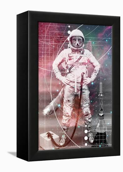 Astronaut Fox-null-Framed Stretched Canvas