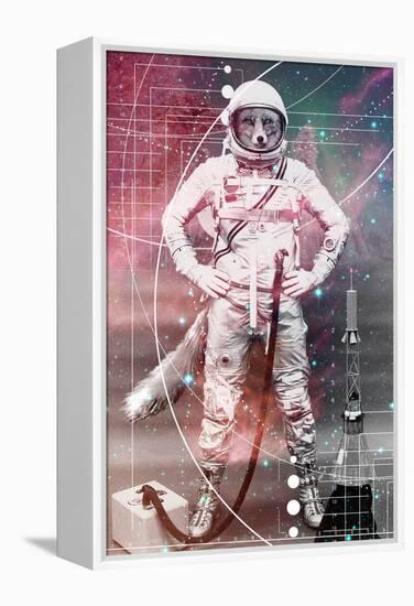 Astronaut Fox-null-Framed Stretched Canvas