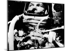 Astronaut John Glenn in His Space Capsule, February 20, 1962-null-Mounted Photo