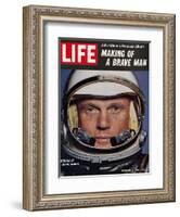 Astronaut John Glenn, Making of a Brave Man, February 2, 1962-Ralph Morse-Framed Photographic Print