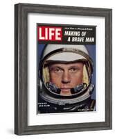 Astronaut John Glenn, Making of a Brave Man, February 2, 1962-Ralph Morse-Framed Photographic Print