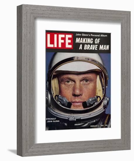 Astronaut John Glenn, Making of a Brave Man, February 2, 1962-Ralph Morse-Framed Photographic Print