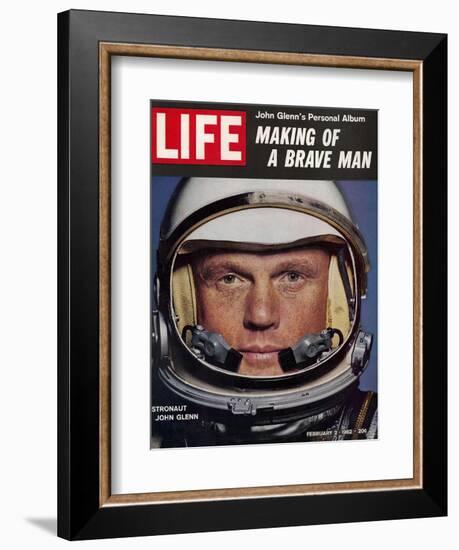 Astronaut John Glenn, Making of a Brave Man, February 2, 1962-Ralph Morse-Framed Photographic Print