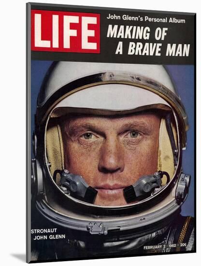Astronaut John Glenn, Making of a Brave Man, February 2, 1962-Ralph Morse-Mounted Photographic Print