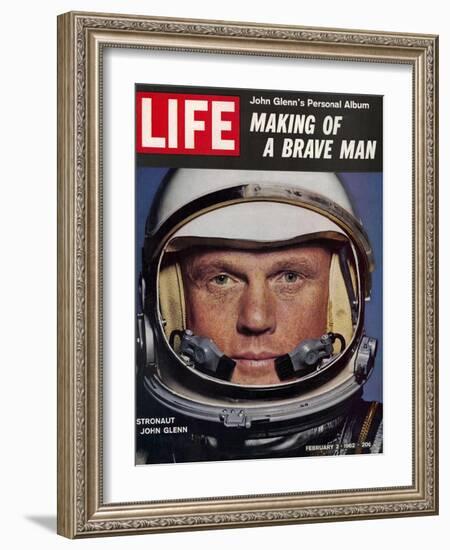 Astronaut John Glenn, Making of a Brave Man, February 2, 1962-Ralph Morse-Framed Photographic Print