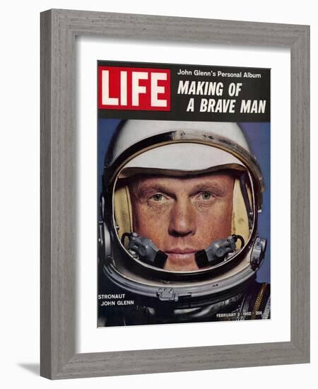 Astronaut John Glenn, Making of a Brave Man, February 2, 1962-Ralph Morse-Framed Photographic Print