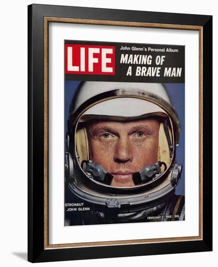 Astronaut John Glenn, Making of a Brave Man, February 2, 1962-Ralph Morse-Framed Photographic Print