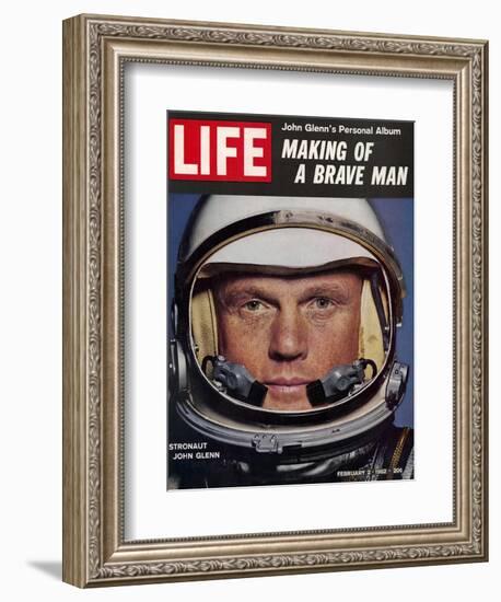 Astronaut John Glenn, Making of a Brave Man, February 2, 1962-Ralph Morse-Framed Photographic Print