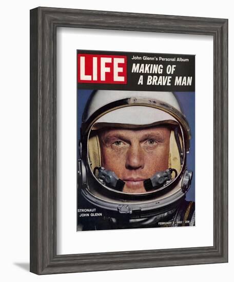 Astronaut John Glenn, Making of a Brave Man, February 2, 1962-Ralph Morse-Framed Photographic Print