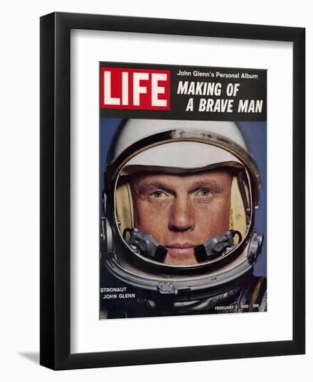 Astronaut John Glenn, Making of a Brave Man, February 2, 1962-Ralph Morse-Framed Photographic Print