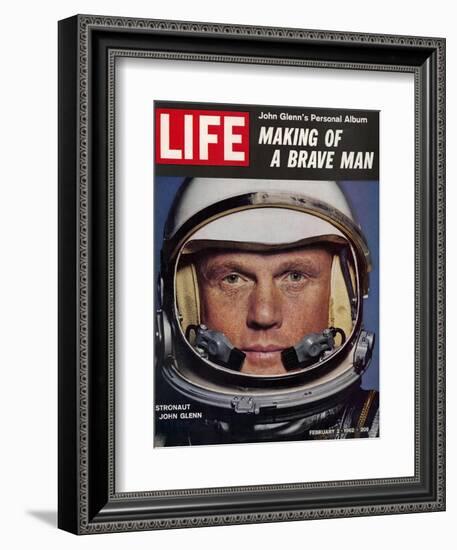 Astronaut John Glenn, Making of a Brave Man, February 2, 1962-Ralph Morse-Framed Photographic Print