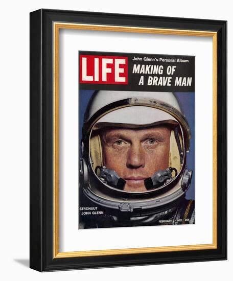 Astronaut John Glenn, Making of a Brave Man, February 2, 1962-Ralph Morse-Framed Photographic Print