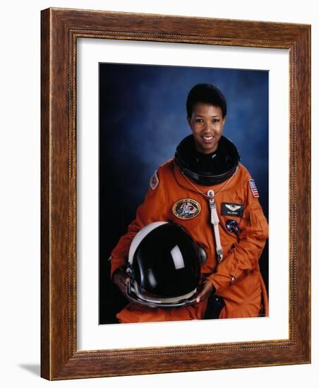 Astronaut Mae Jemison, First African American Woman in Space as Sts 47 Endeavour Mission Specialist-null-Framed Premium Photographic Print